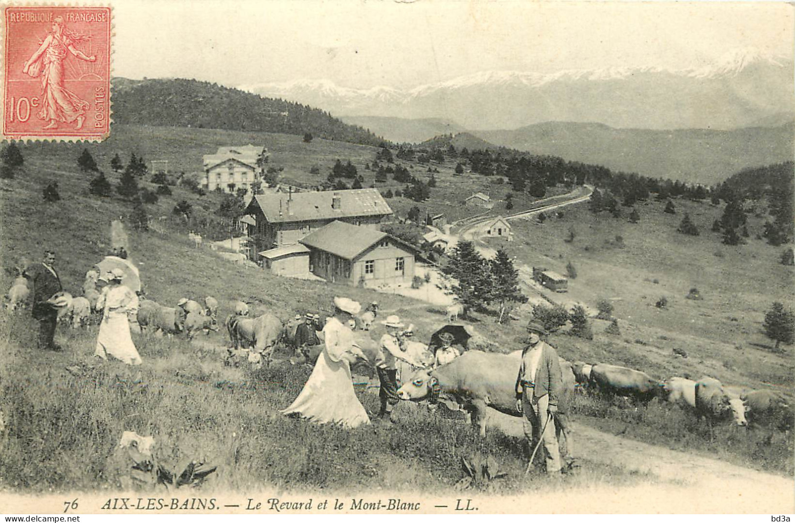 73 - AIX LES BAINS - LE REVARD ET LE MONT BLANC - Aix Les Bains