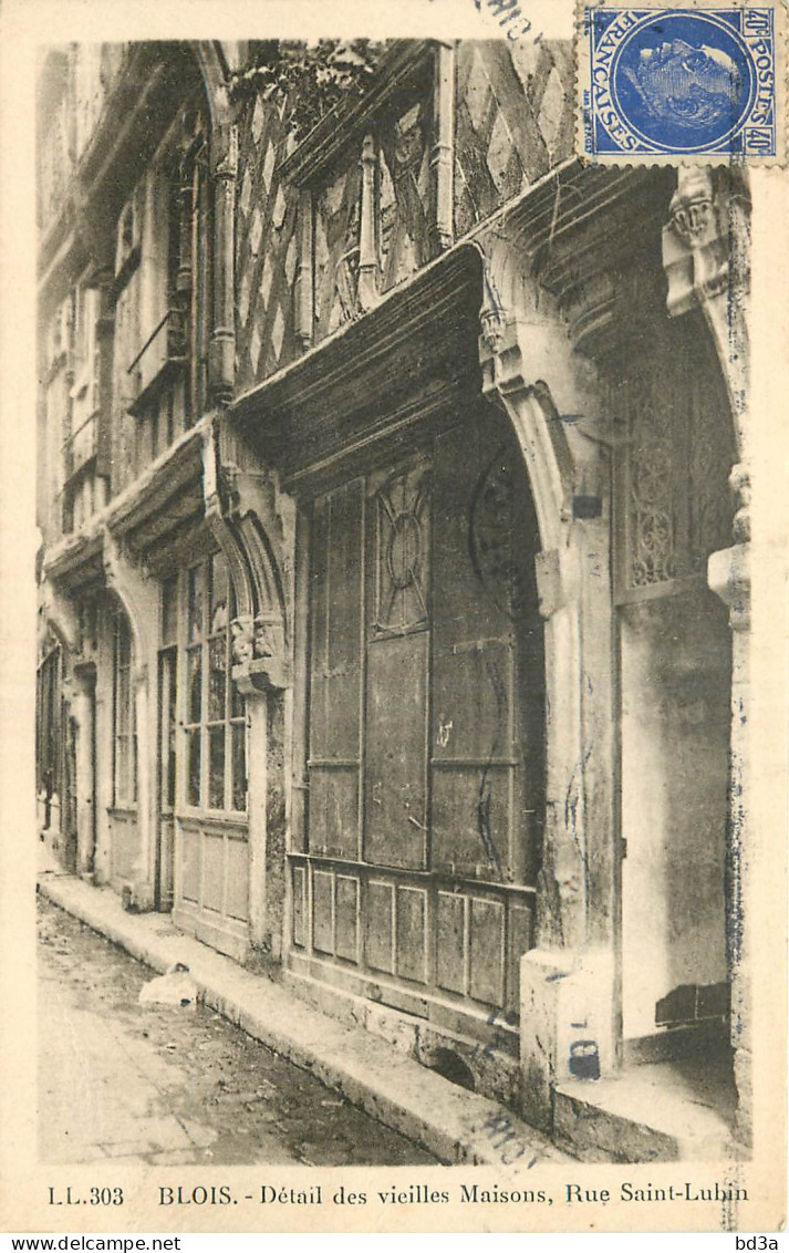 41 - BLOIS - DETAIL DES VIEILLES MAISONS RUE SAINT LUBIN - Blois