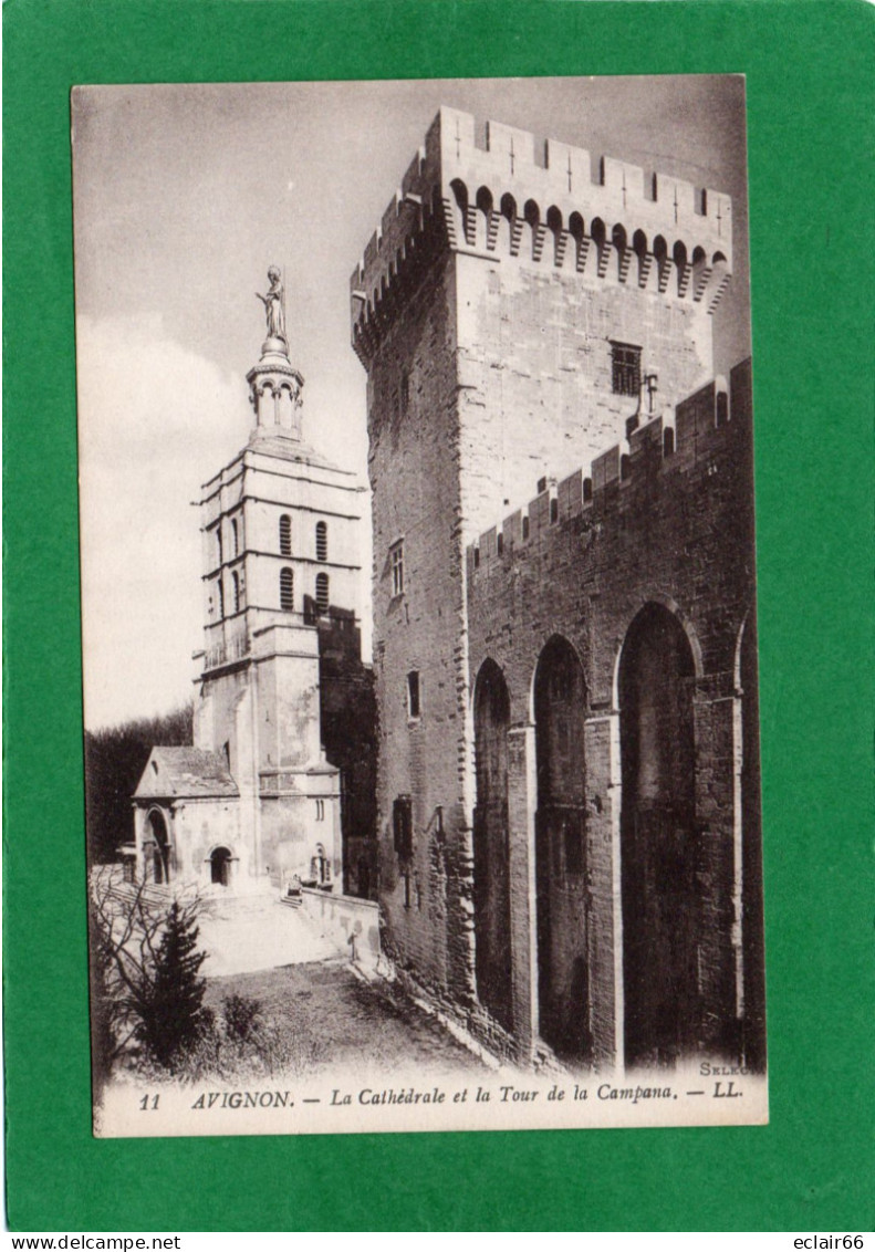 84  AVIGNON Notre Dame Des Doms Et La Tour Campana CPA Année 1909  EDIT LL  N° 11 - Avignon