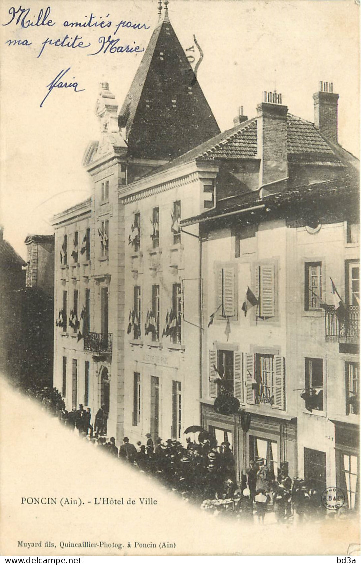 01 - PONCIN - L'HOTEL DE VILLE - Ohne Zuordnung