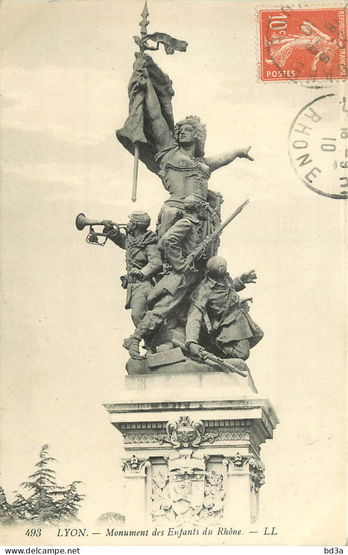 69 - LYON - MONUMENT DES ENFANTS DU RHONE - Autres & Non Classés