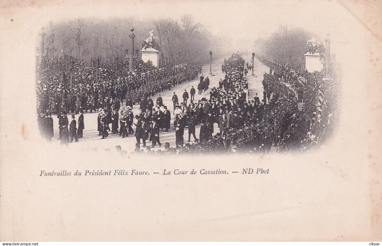 PARIS(1 Er ARRONDISSEMENT) FUNERAILLES DU PRESIDENT FELIX FAURE - District 01