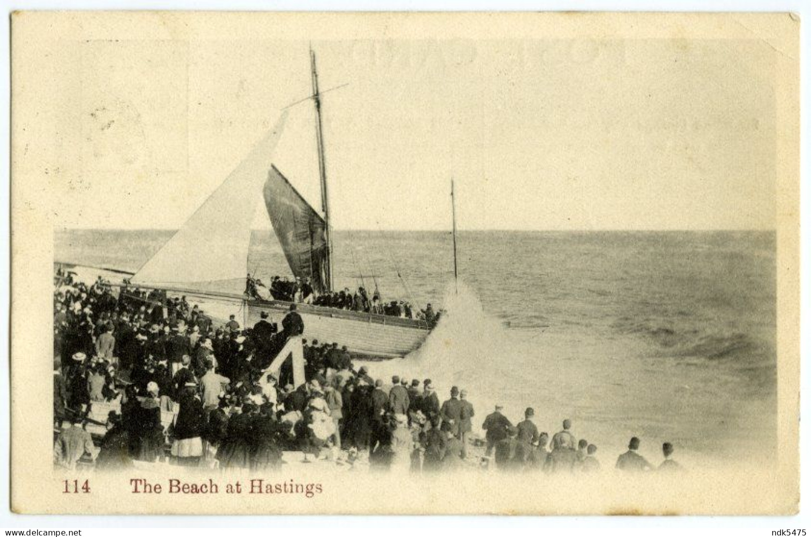THE BEACH AT HASTINGS - LAUNCHING BOAT / LONDON, HAMPSTEAD, HARLEY ROAD (CATCHPOLE) - Hastings