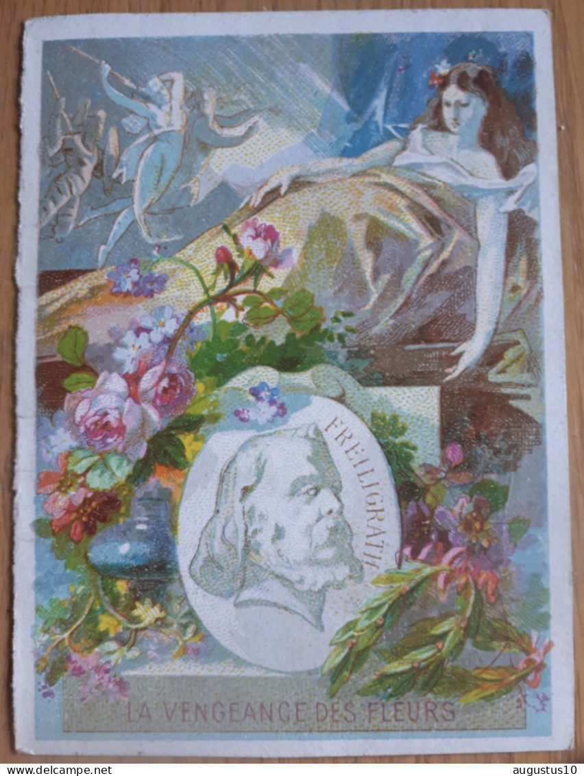 VINTAGE  ADVERTISING CARD : La Vengeance Des Fleurs ED.RIMMEL ,PARFUMEUR London Paris -+ 1890 9/6,5 Cm - Autres & Non Classés