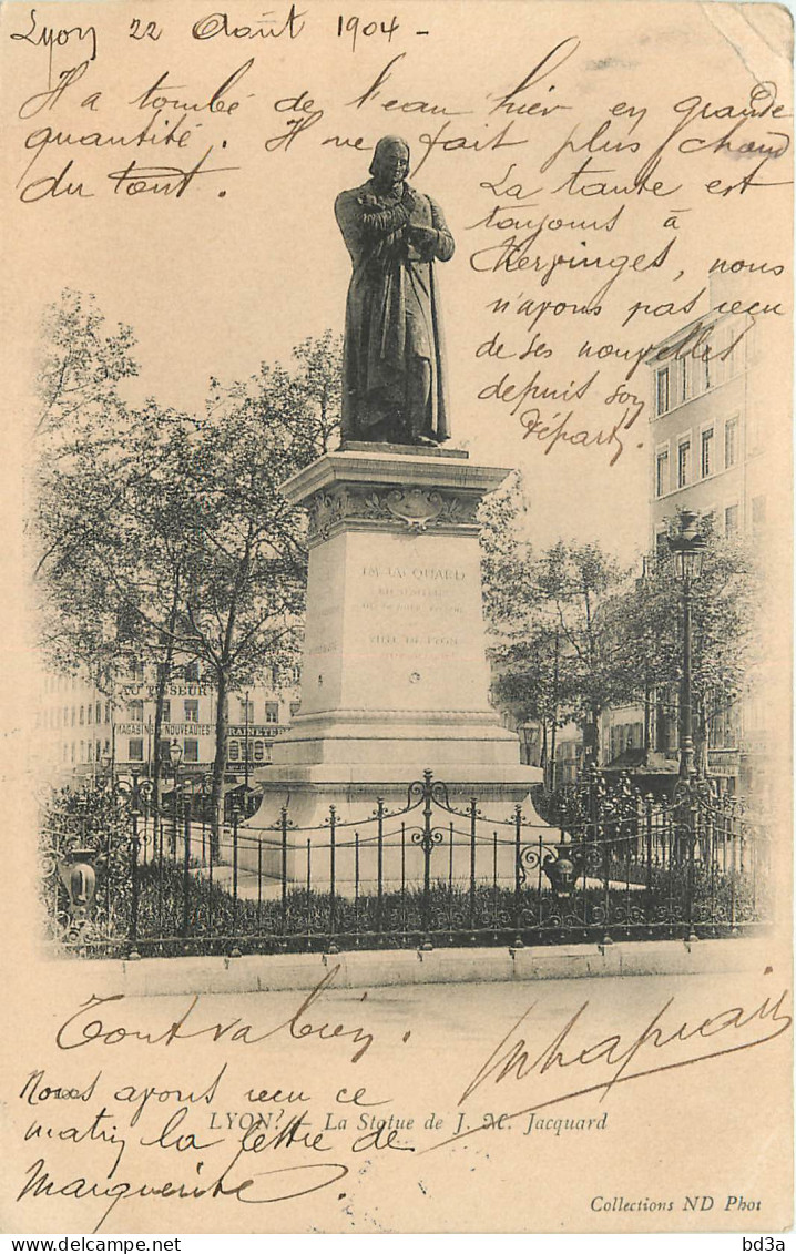 69 - LYON - STATUE DE J.M. JACQUARD - Other & Unclassified