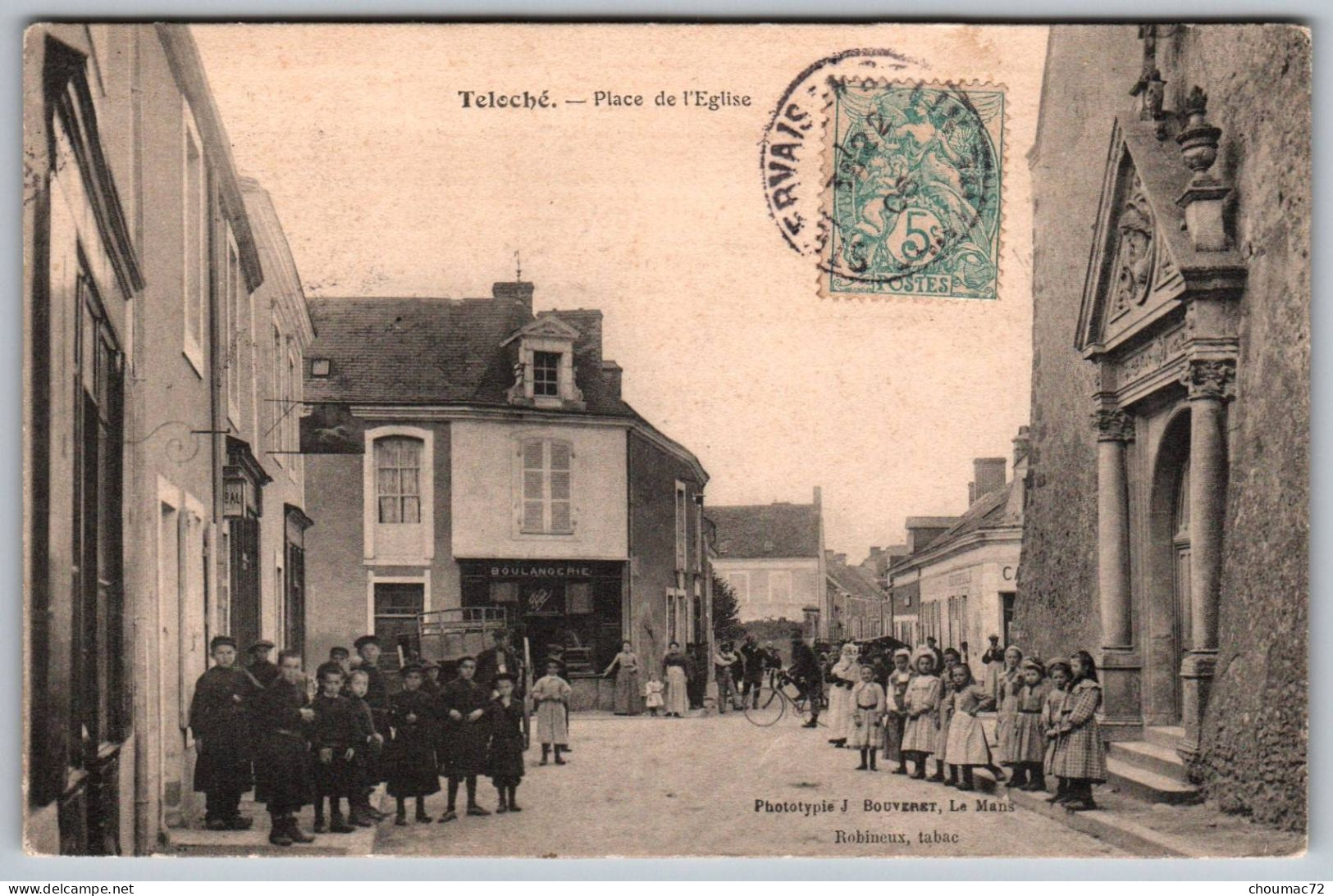 (72) 2863, Teloché, Bouveret Robinaux, Place De L'Eglise, Boulangerie - Sonstige & Ohne Zuordnung