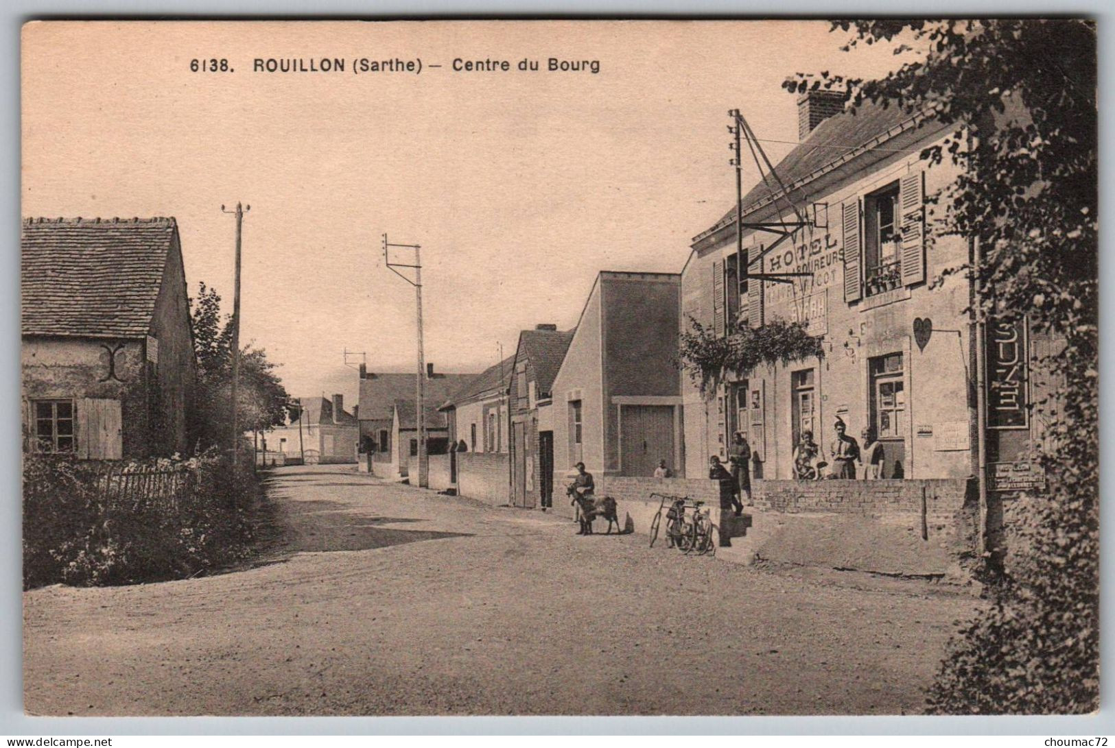 (72) 2844, Rouillon, Dolbeau 6138, Centre Du Bourg, Hotel Des Laboureurs - Autres & Non Classés