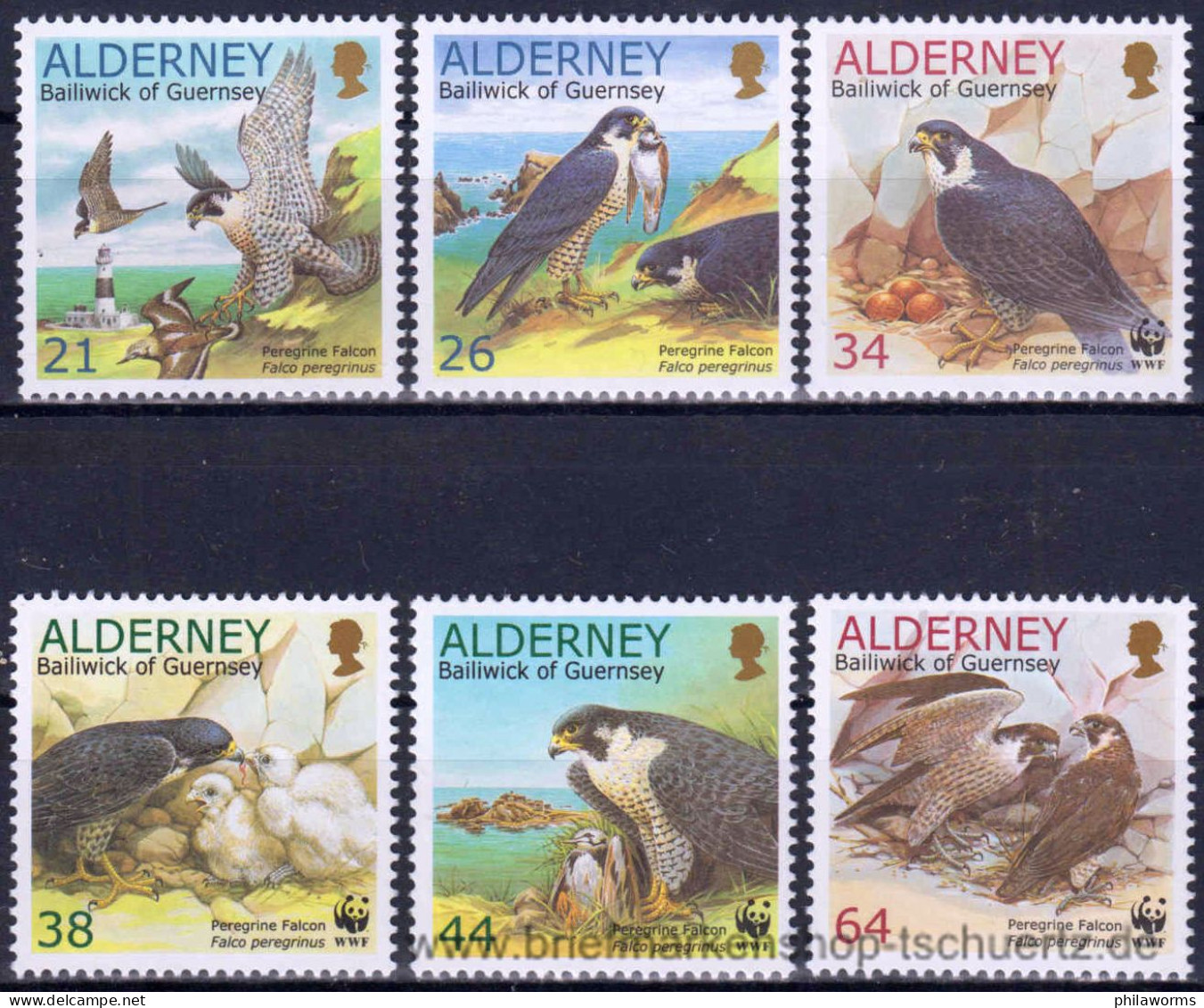 Alderney 2000, Mi. 145-50 A ** - Alderney