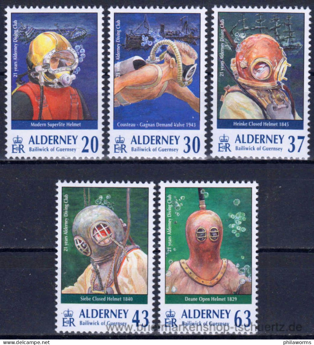 Alderney 1998, Mi. 116-20 ** - Alderney