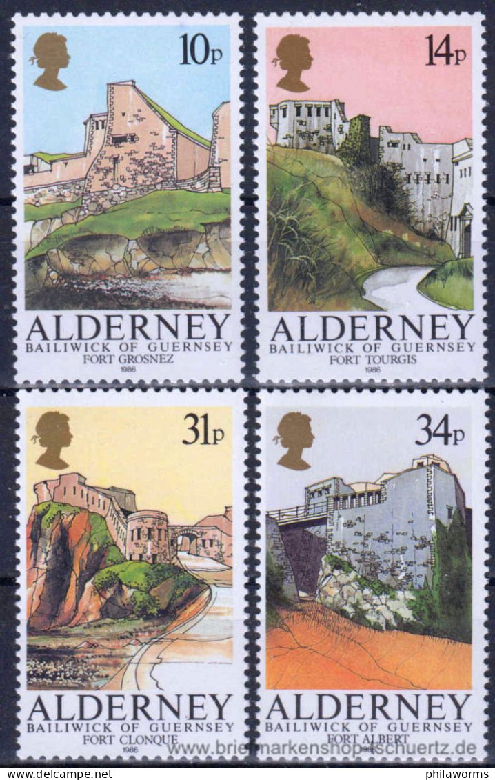 Alderney 1986, Mi. 28-31 ** - Alderney