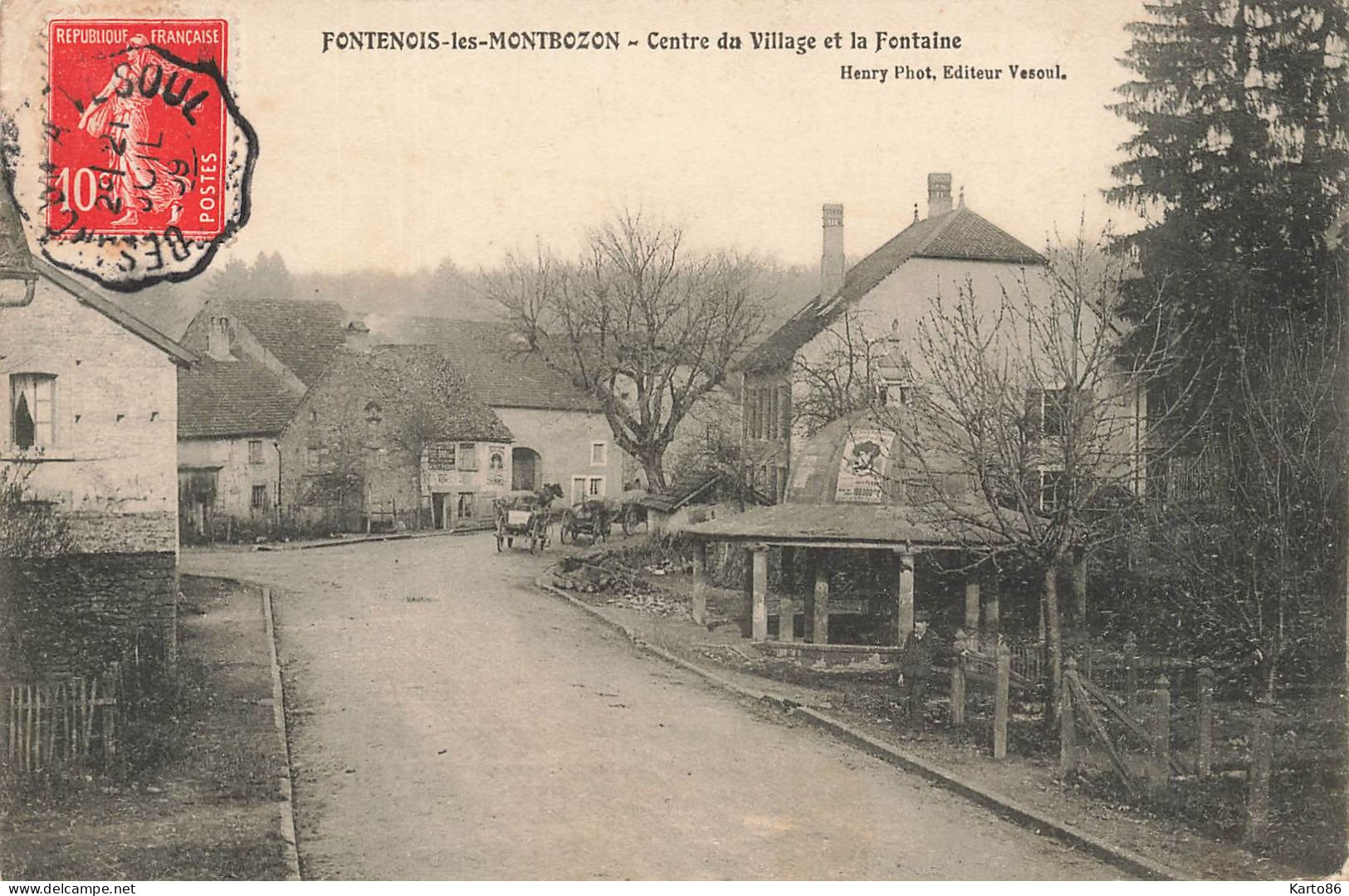 Fontenois Les Montbozon * Rue , Centre Du Village Et La Fontaine * Lavoir - Otros & Sin Clasificación