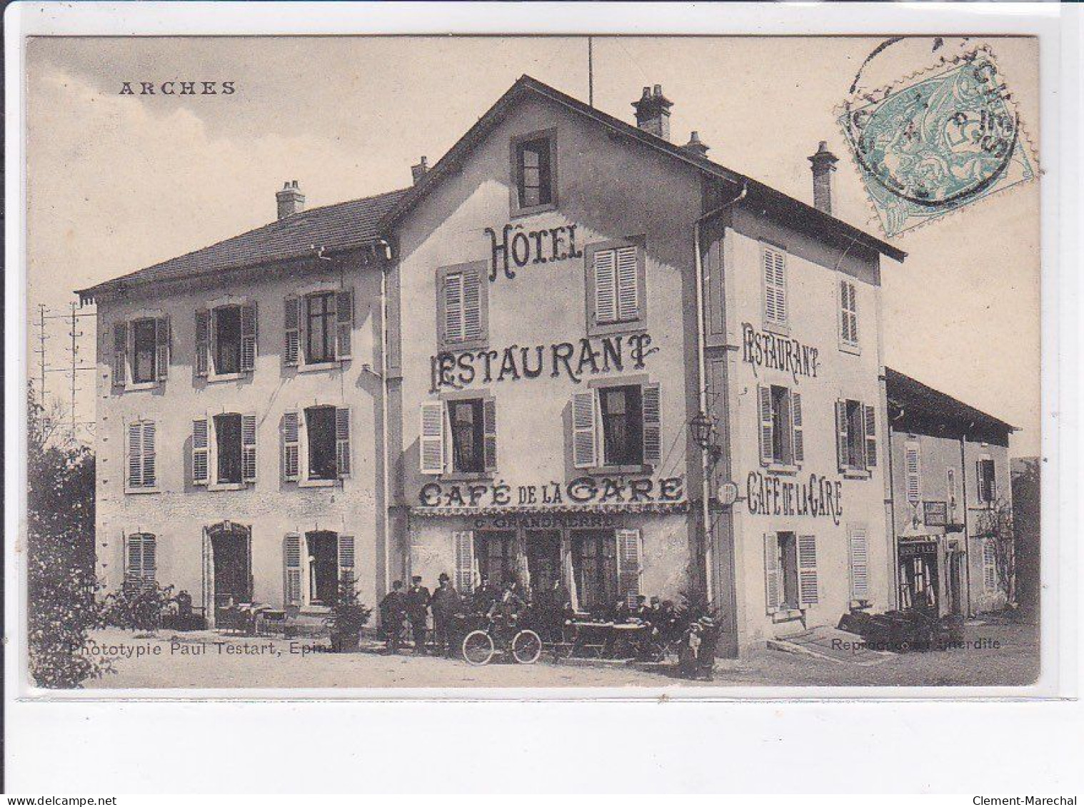 ARCHES: Hôtel Restaurant, Café De La Gare - Très Bon état - Arches