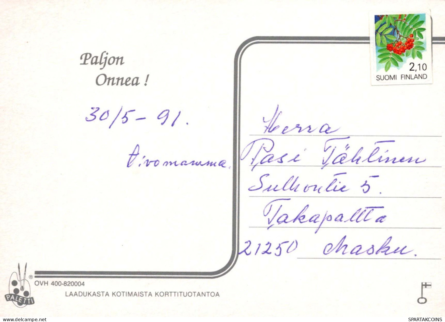 FLORES Vintage Tarjeta Postal CPSM #PAR739.A - Flowers