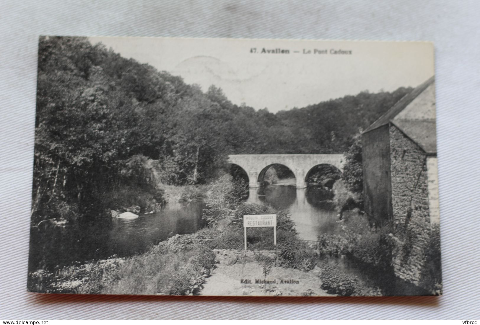 Cpa 1937, Avallon, Le Pont Cadoux, Yonne 89 - Avallon