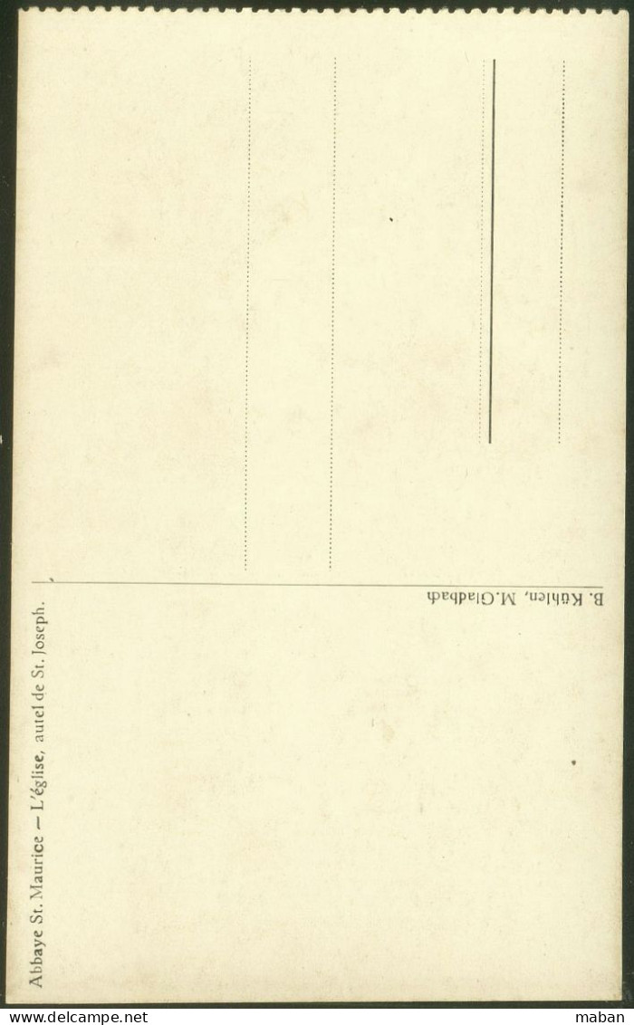 Abbaye St. Maurice - L'Eglise, Autel De St Joseph - B. Kuhlen M. Gladbach Ca 1915 - Clervaux