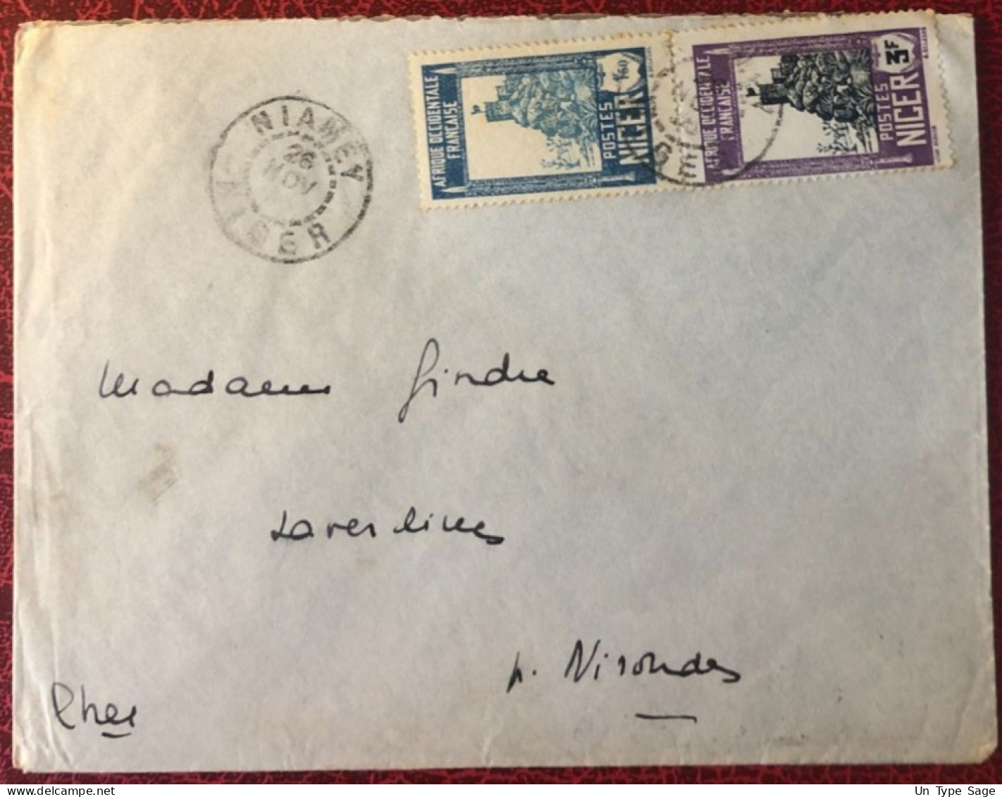 Niger, Divers Sur Enveloppe De Niamey 26.10.1935 - (C1000) - Lettres & Documents