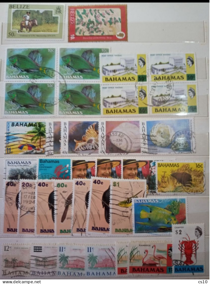 UK Commonwealth Colonies & Protectorates #23 Scans Lot Used/Mint S/S # 575+++ Pcs Incl. SPECIMEN FISCALS PROVISIONALS ! - Collections (sans Albums)