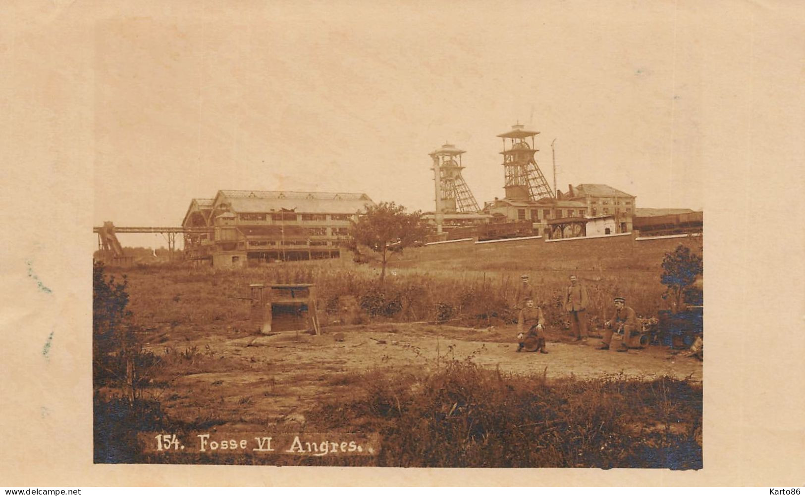 Angres * Carte Photo * Mines , Fosse IV * Thème Mine - Other & Unclassified