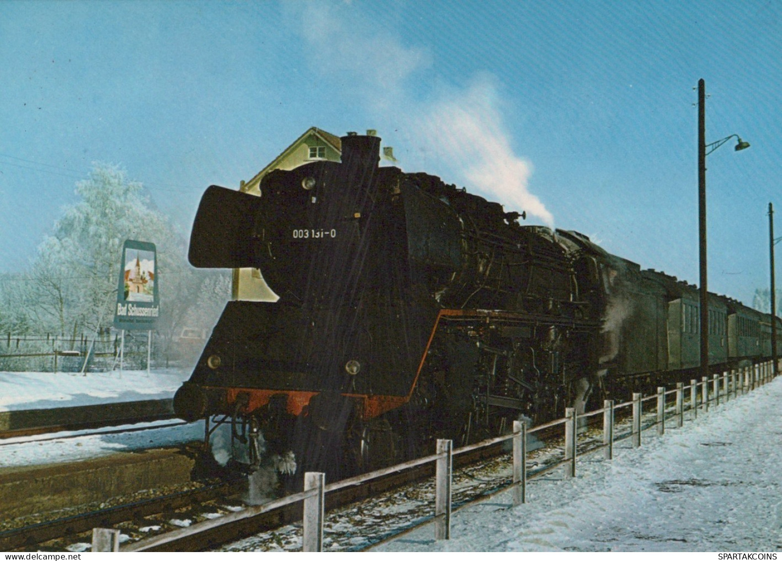 TRENO TRASPORTO FERROVIARIO Vintage Cartolina CPSM #PAA982.A - Eisenbahnen