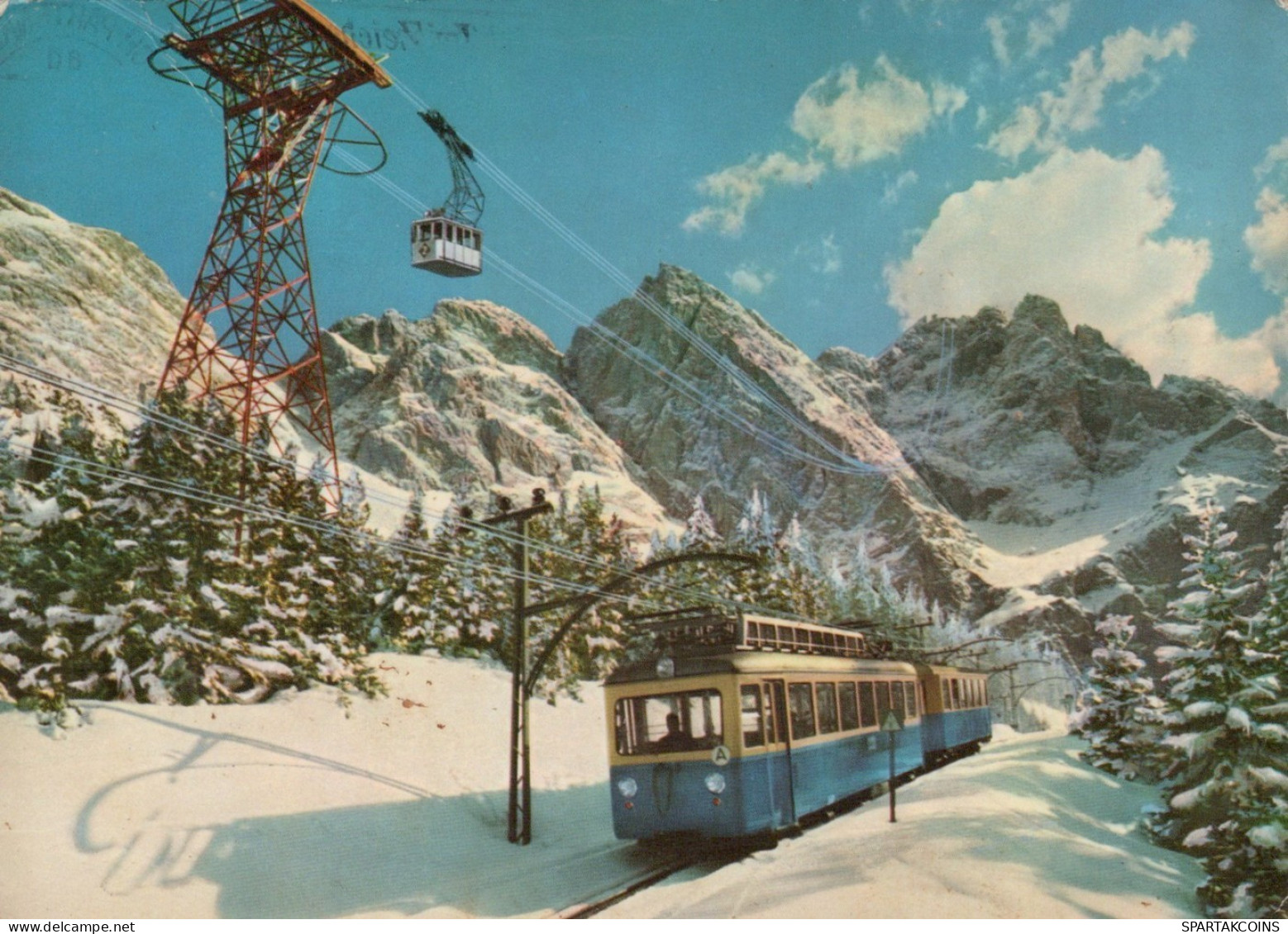 TREN TRANSPORTE Ferroviario Vintage Tarjeta Postal CPSM #PAA924.A - Trains