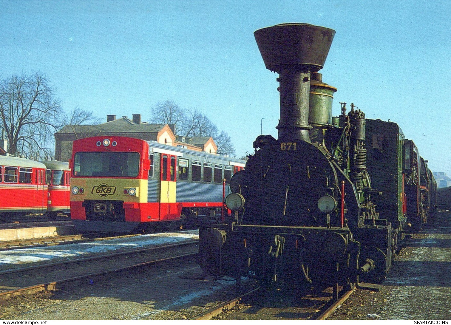 ZUG Schienenverkehr Eisenbahnen Vintage Ansichtskarte Postkarte CPSM #PAA889.A - Trains