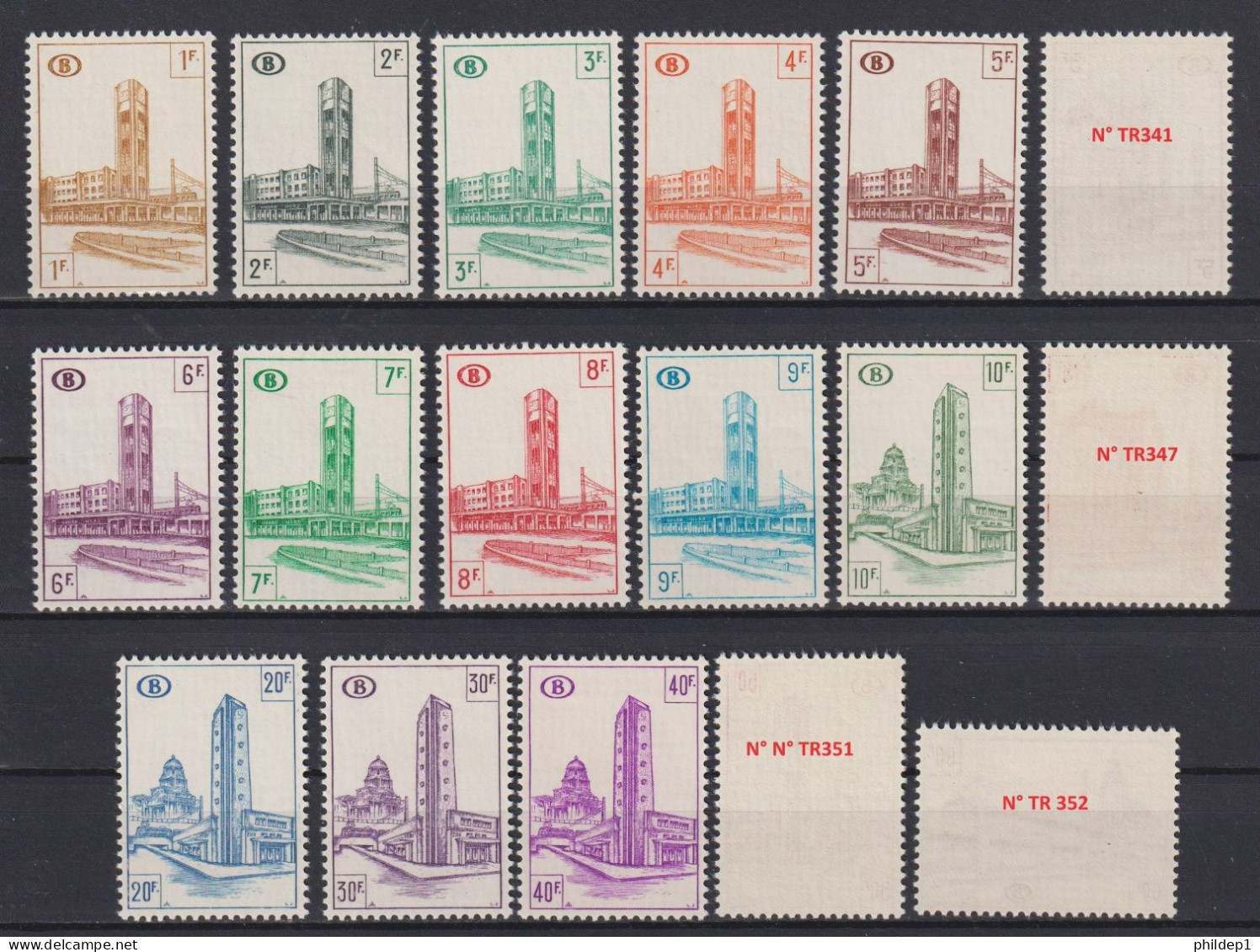 Belgique: COB N° TR 336/54B **, MNH, Neuf(s). TTB !!!, Voir Le(s) Scan(s) !!! - Nuevos