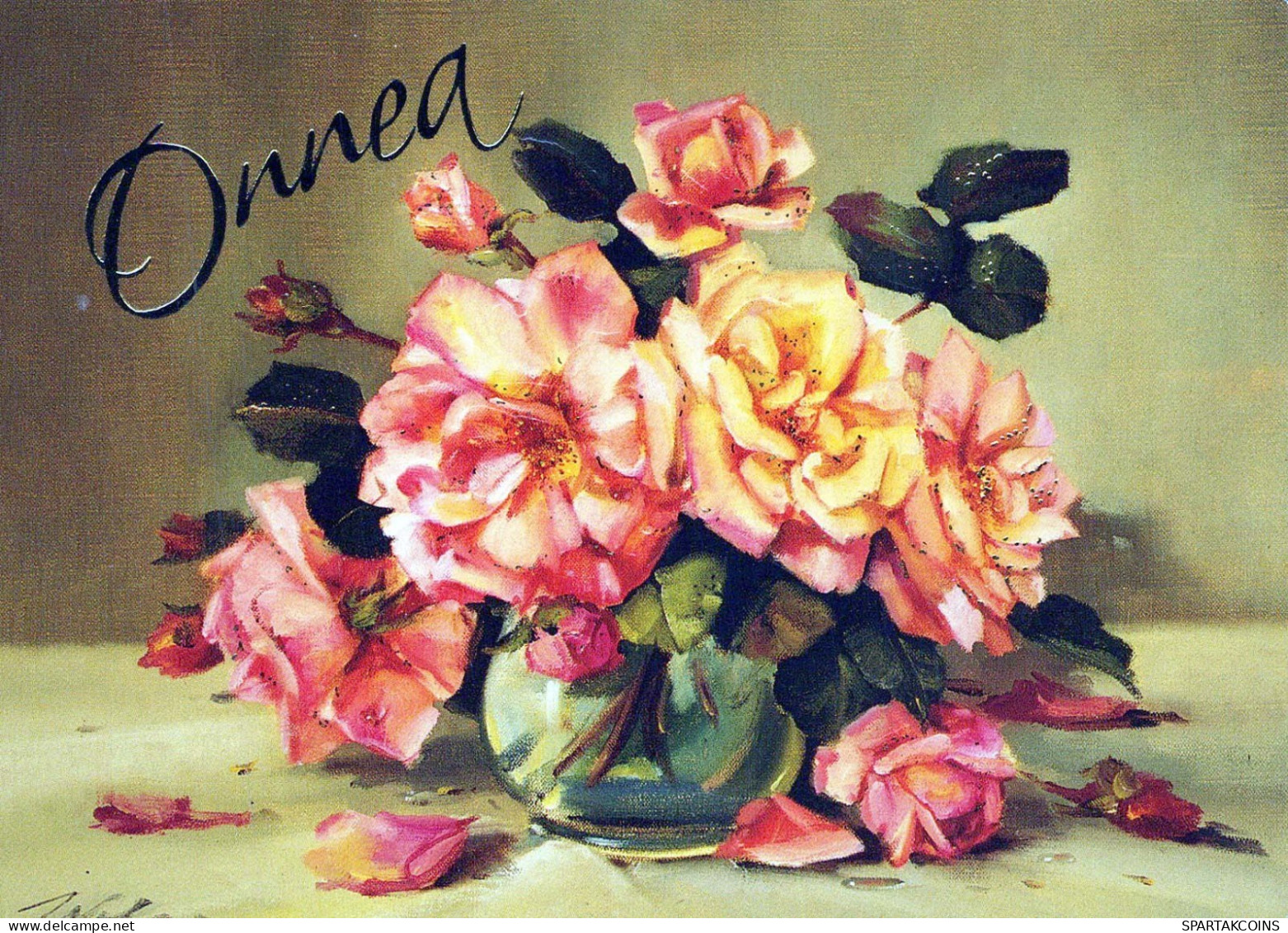 FLEURS Vintage Carte Postale CPSM #PBZ882.A - Flowers