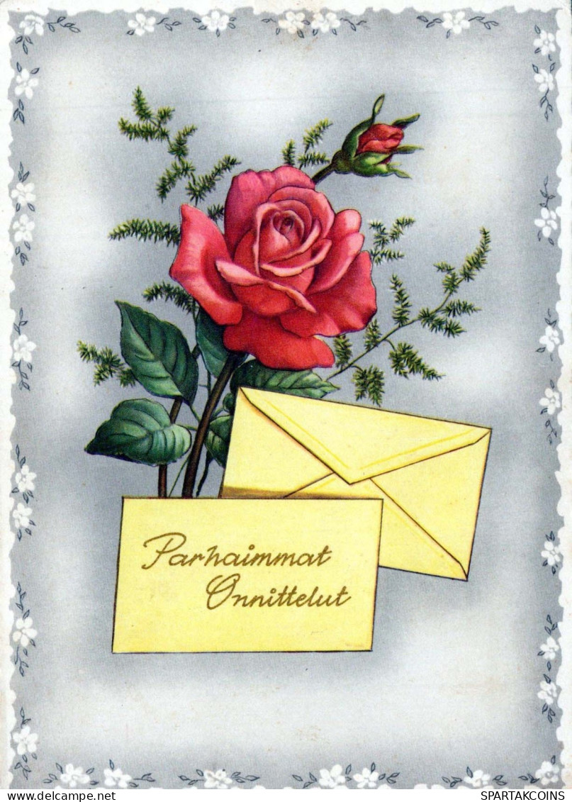 FLOWERS Vintage Ansichtskarte Postkarte CPSM #PBZ658.A - Blumen