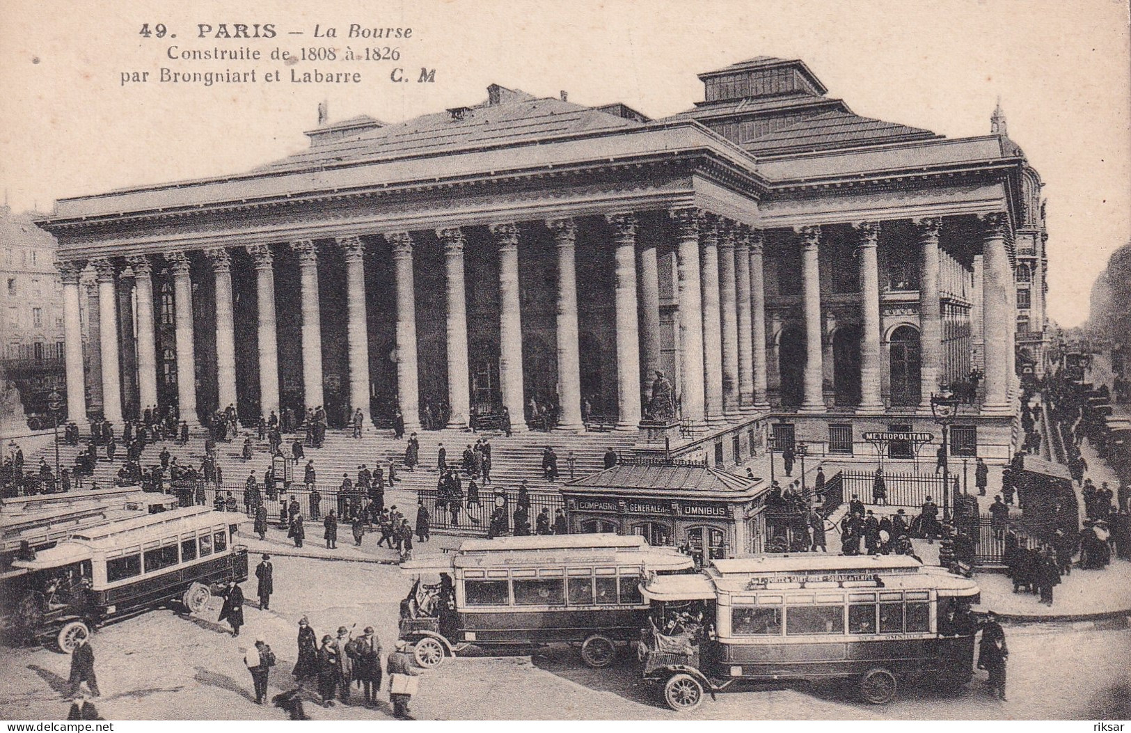 PARIS(2 Em ARRONDISSEMENT) LA BOURSE(AUTOBUS) - Arrondissement: 02