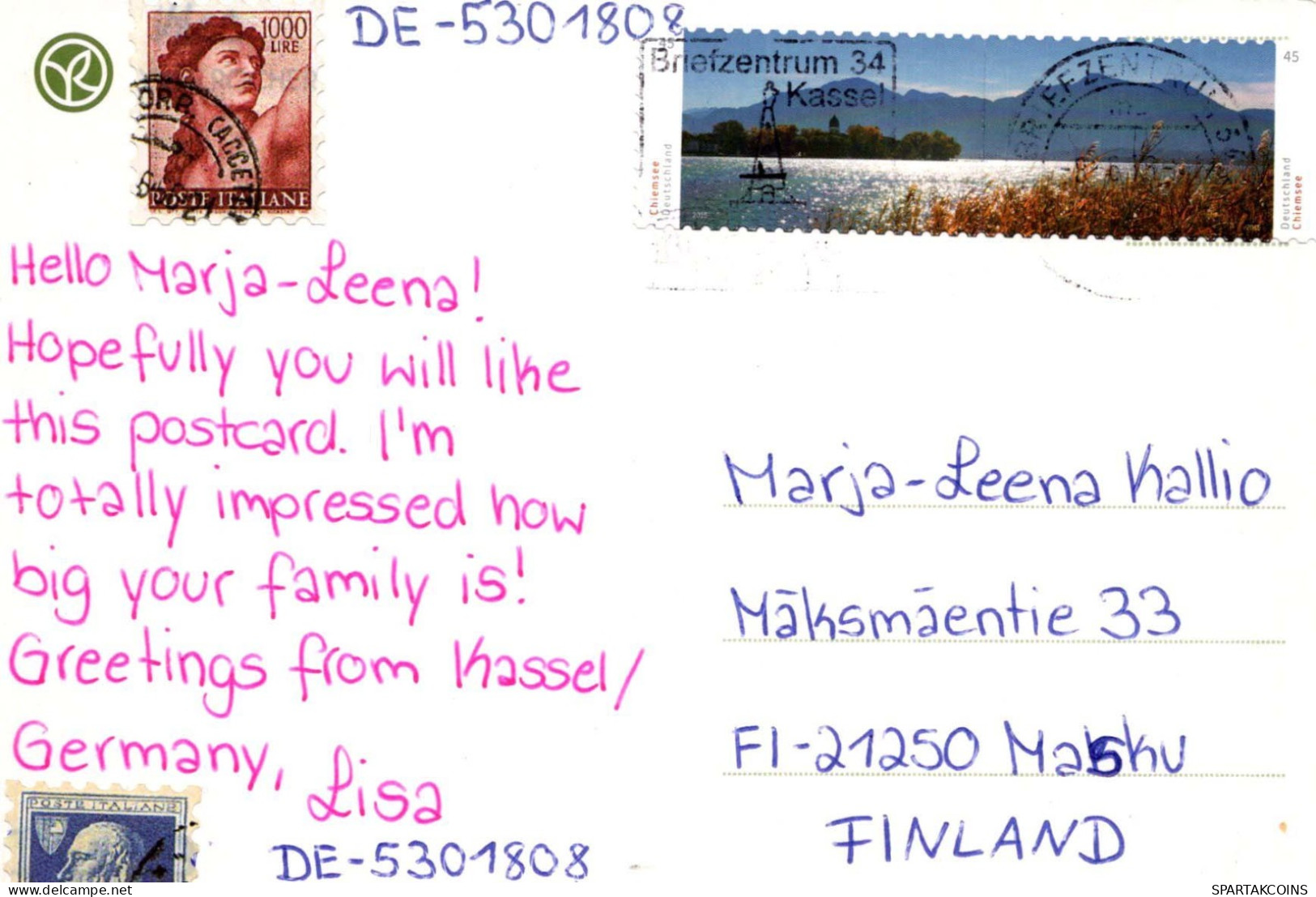 FLORES Vintage Tarjeta Postal CPSM #PBZ205.A - Blumen