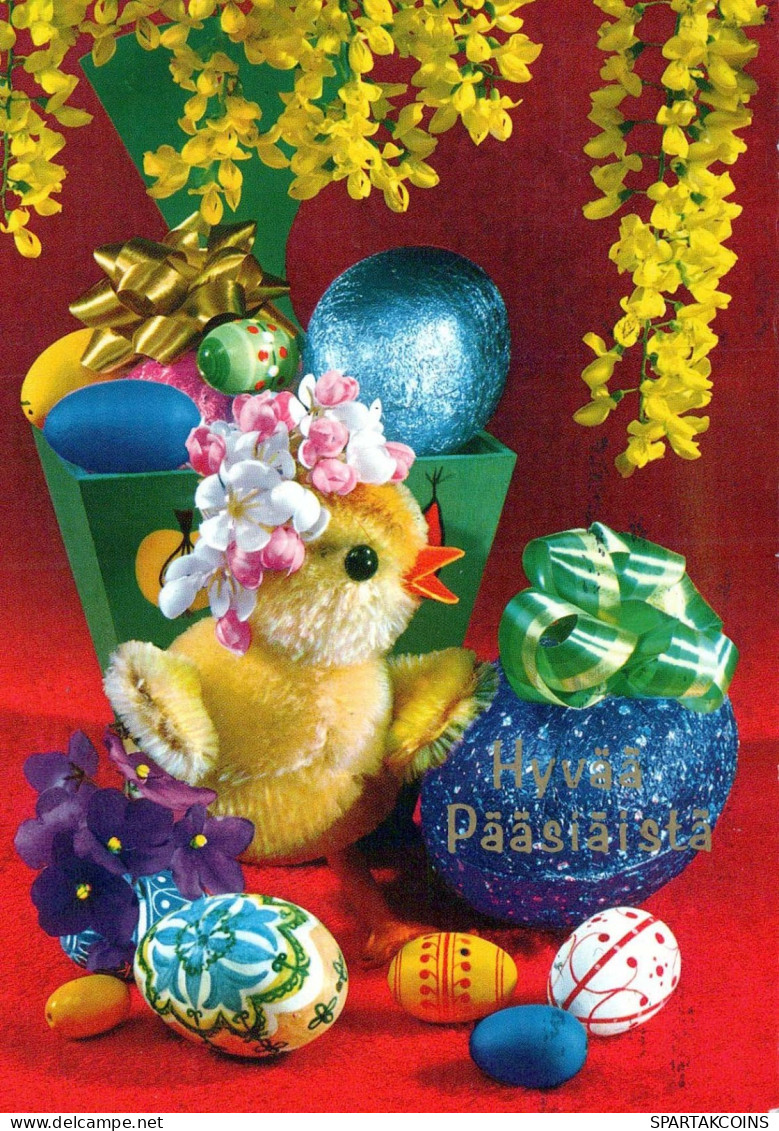 OSTERN HUHN EI Vintage Ansichtskarte Postkarte CPSM #PBP111.A - Easter