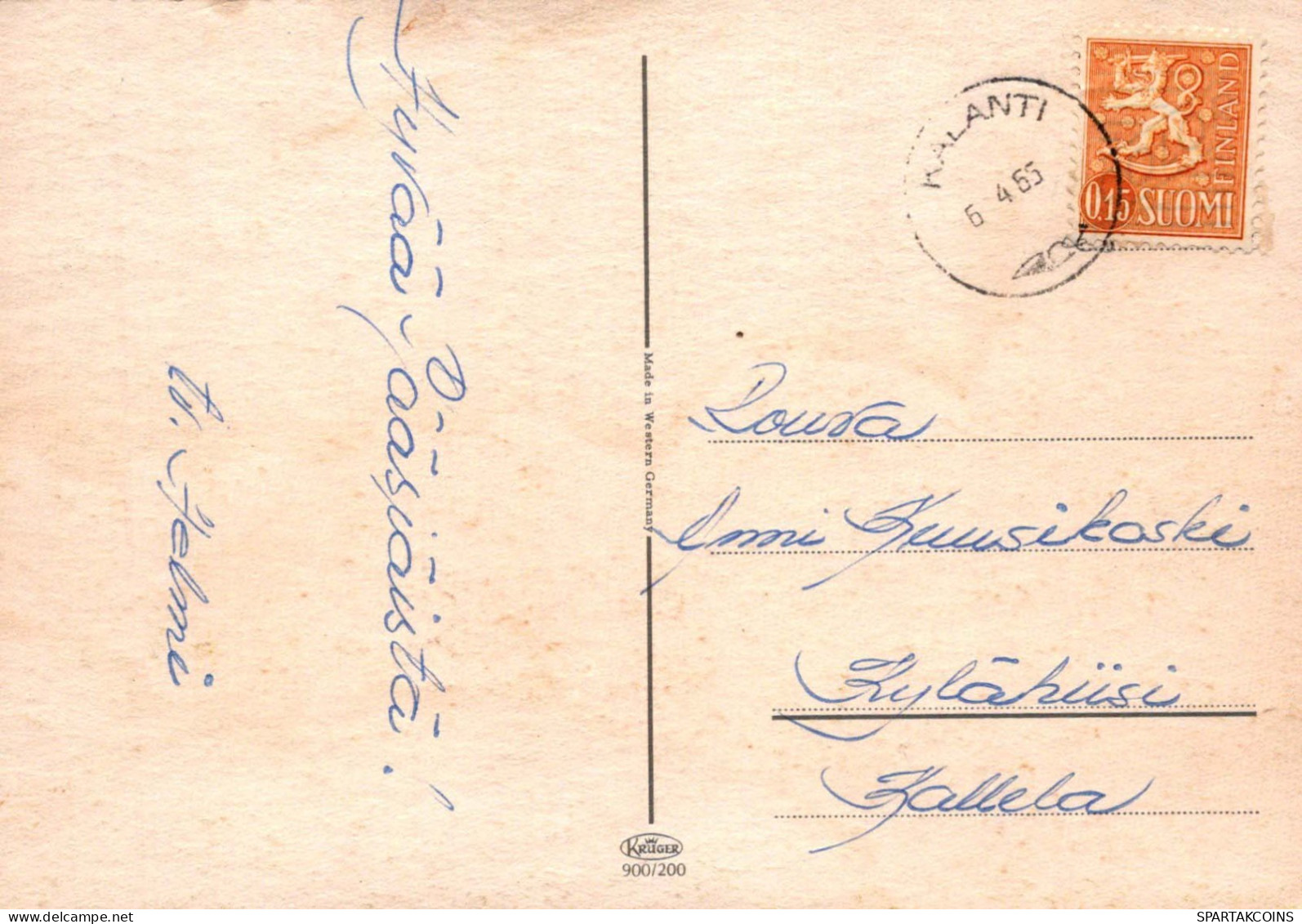 OSTERN HUHN Vintage Ansichtskarte Postkarte CPSM #PBO975.A - Easter
