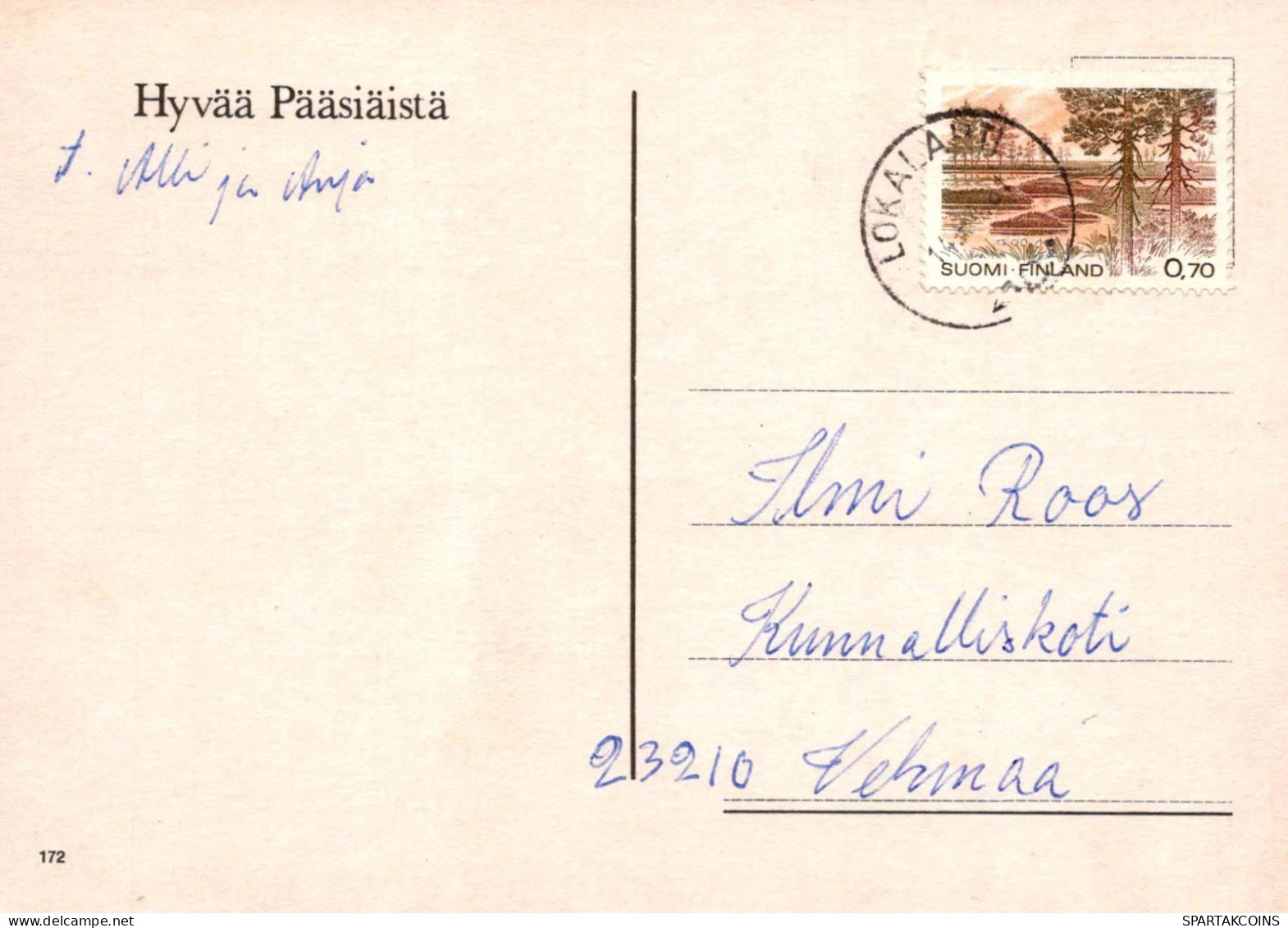 EASTER CHICKEN EGG Vintage Postcard CPSM #PBO726.A - Ostern