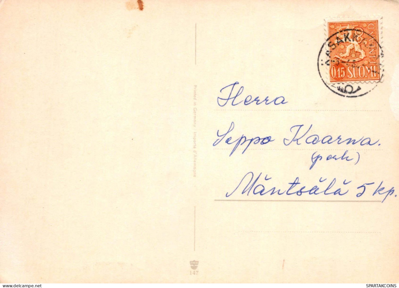 PASCUA POLLO HUEVO Vintage Tarjeta Postal CPSM #PBO797.A - Easter