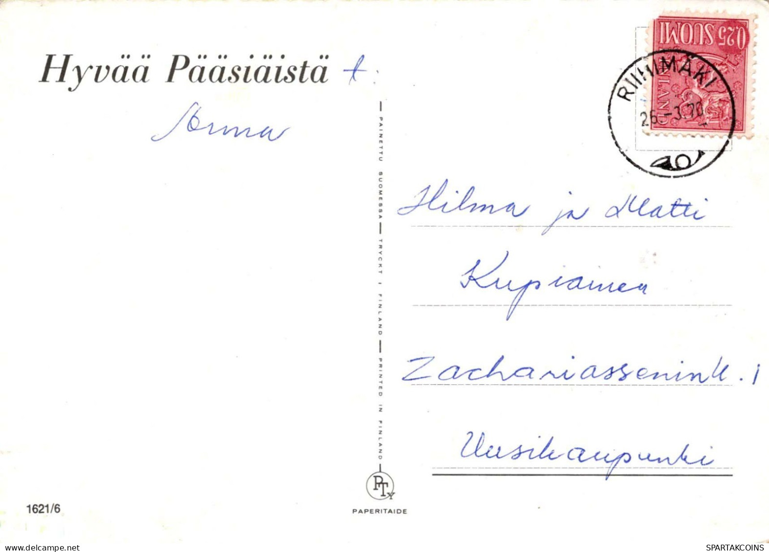 EASTER CHICKEN EGG Vintage Postcard CPSM #PBO606.A - Easter