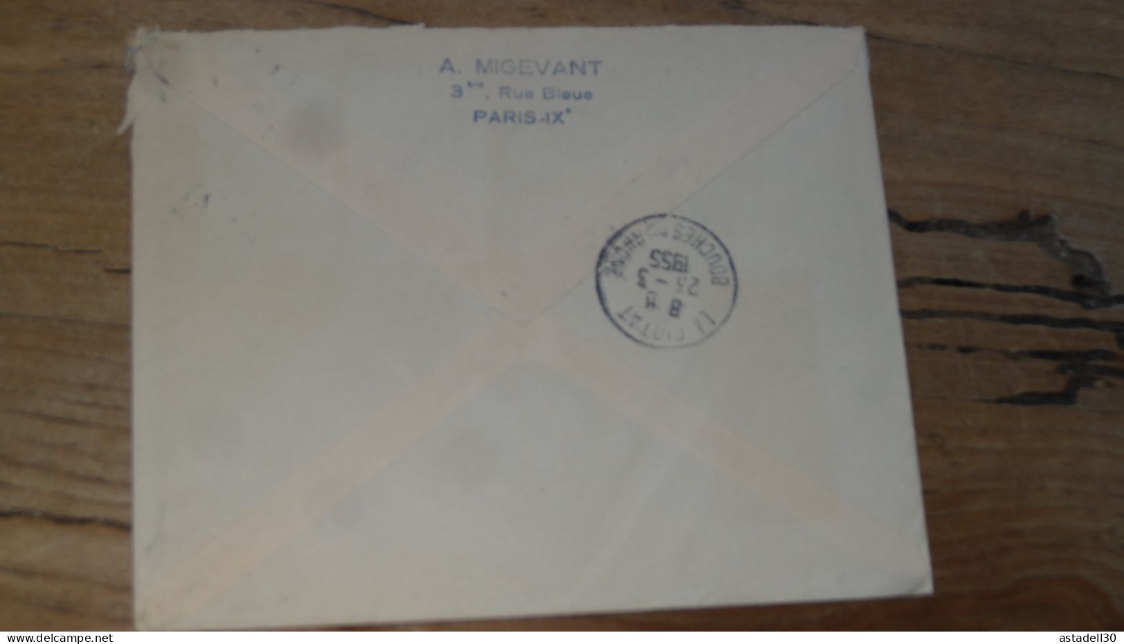 Enveloppe Recommandée PARIS Pour LA CIOTAT - 1955  ............BOITE1.......... 457 - 1921-1960: Période Moderne