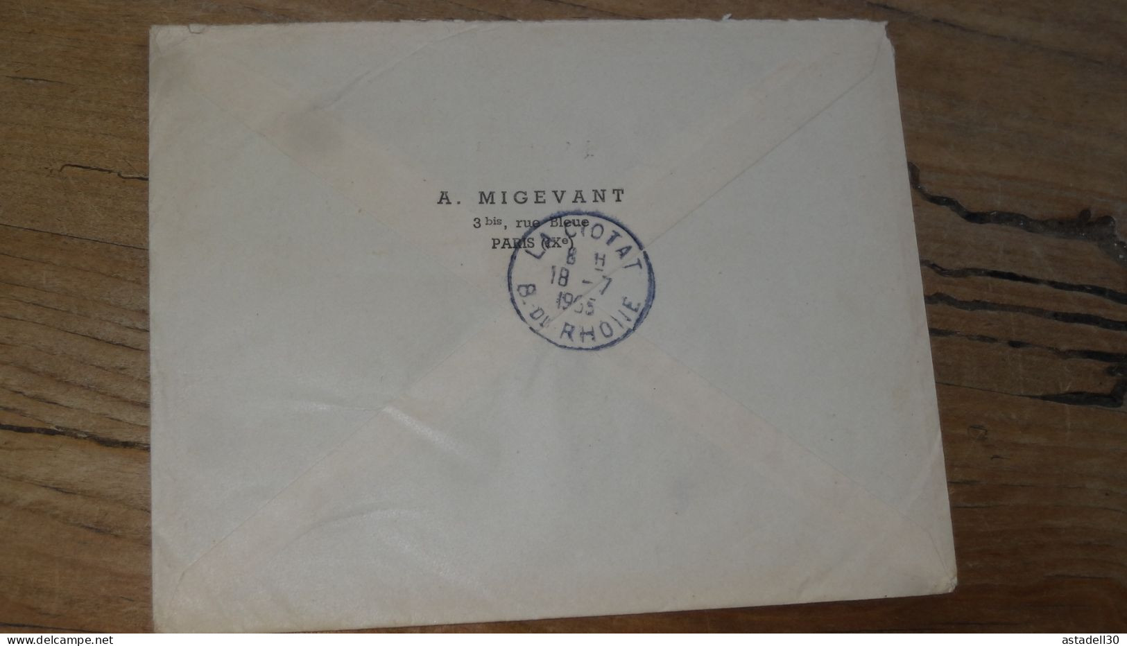 Enveloppe Recommandée PARIS Pour LA CIOTAT - 1955  ............BOITE1.......... 459 - 1921-1960: Période Moderne
