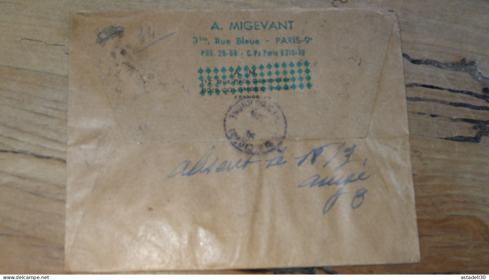 Enveloppe Recommandée PARIS Pour LA CIOTAT - 1949  ............BOITE1.......... 460 - 1921-1960: Modern Period