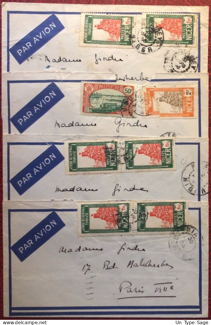 Niger, Lot De 4 Enveloppes - (C1005) - Lettres & Documents