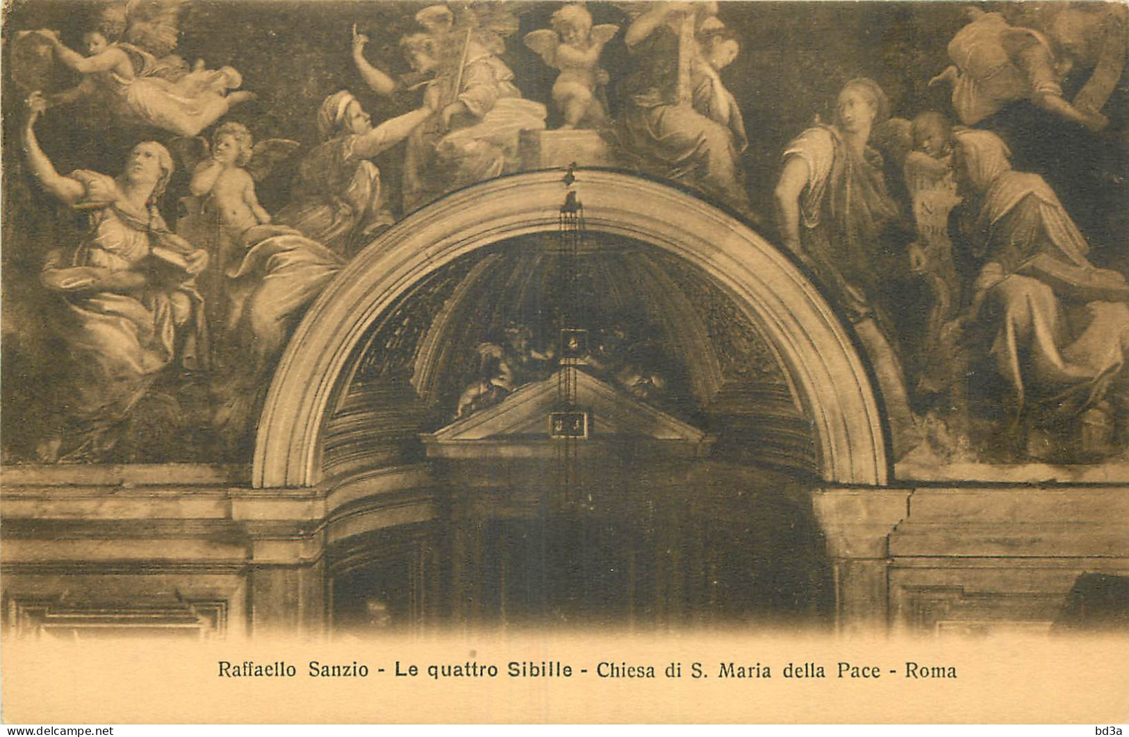 RAFFAELLO LE QUATTRO SIBILLE  - Tableaux, Vitraux Et Statues