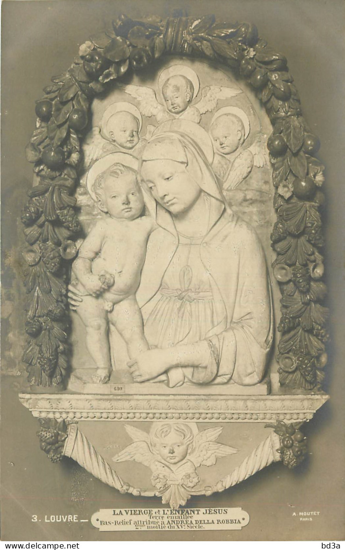 MUSEE DU LOUVRE LA VIERGE ET L'ENFANT JESUS - Vierge Marie & Madones