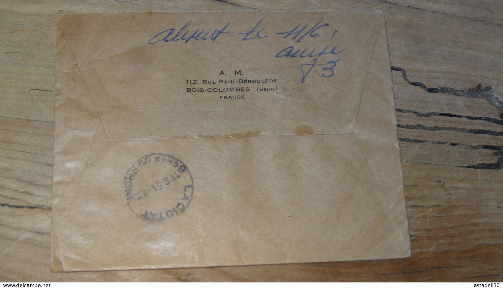 Enveloppe Recommandée PARIS Pour LA CIOTAT - 1951  ............BOITE1.......... 462 - 1921-1960: Période Moderne