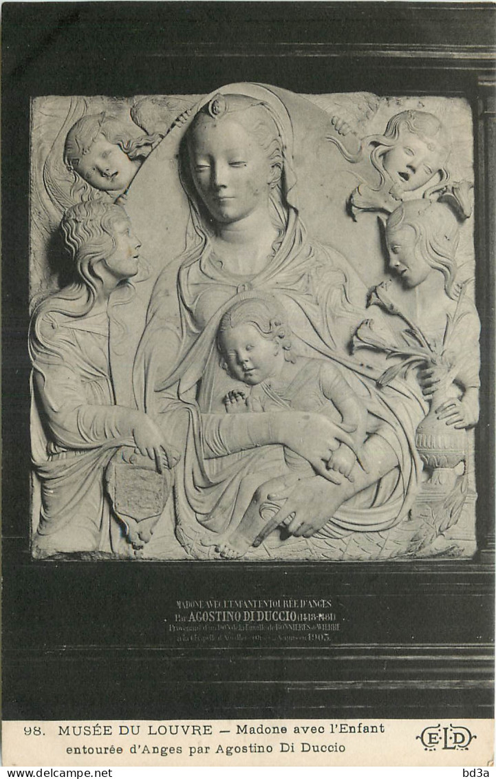 MUSEE DU LOUVRE MADONE AVEC L'ENFANT - Virgen Maria Y Las Madonnas