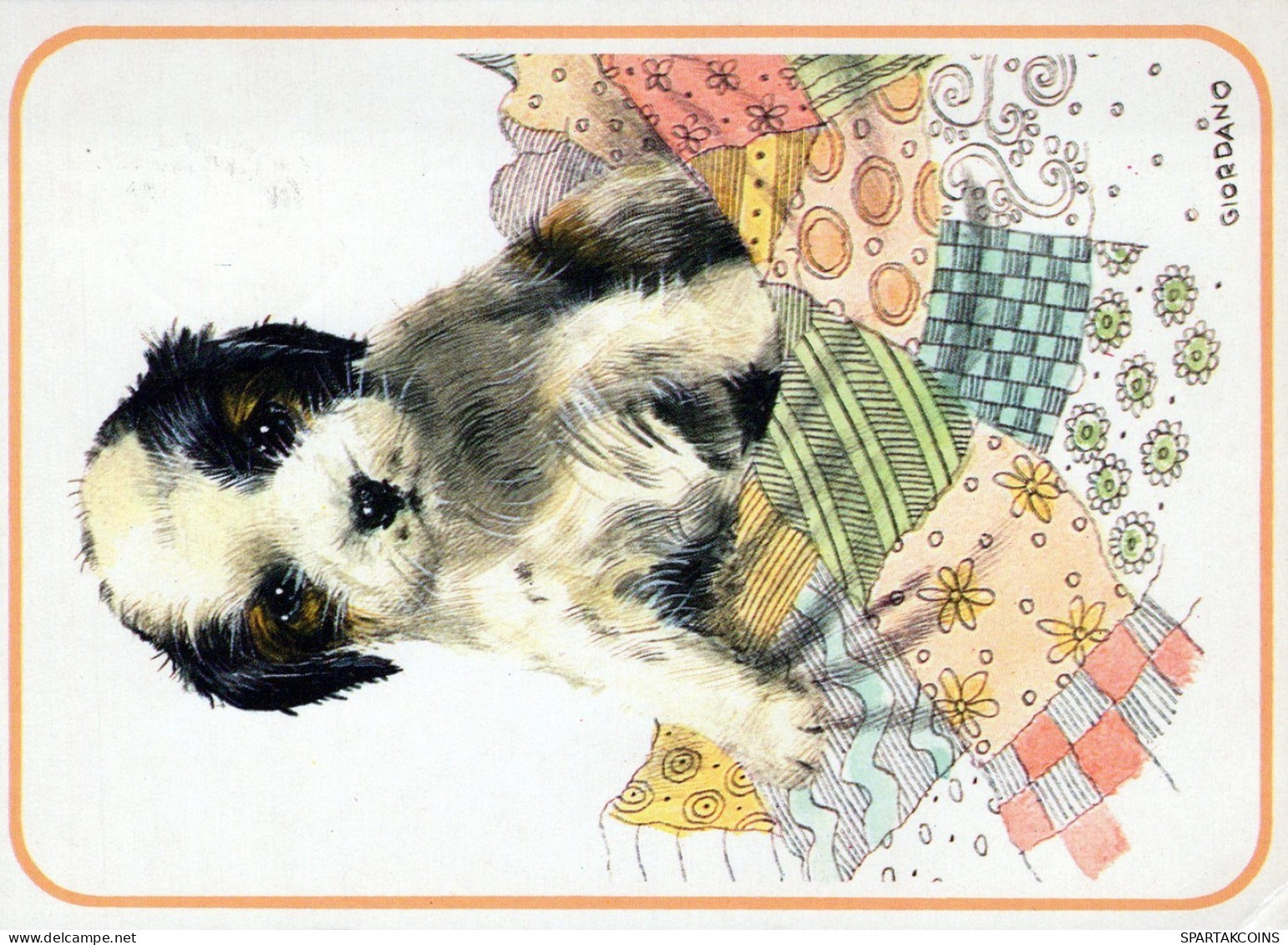 CHIEN Animaux Vintage Carte Postale CPSM #PAN550.A - Honden