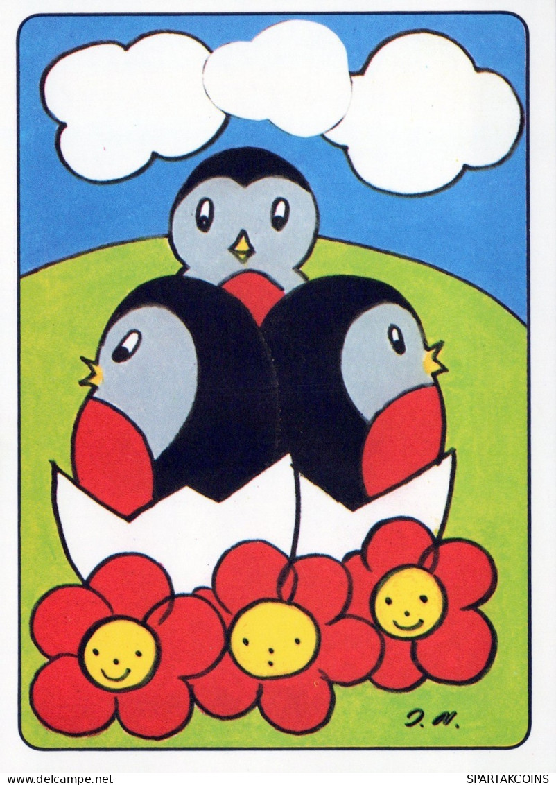 UCCELLO Animale Vintage Cartolina CPSM #PAN134.A - Vögel