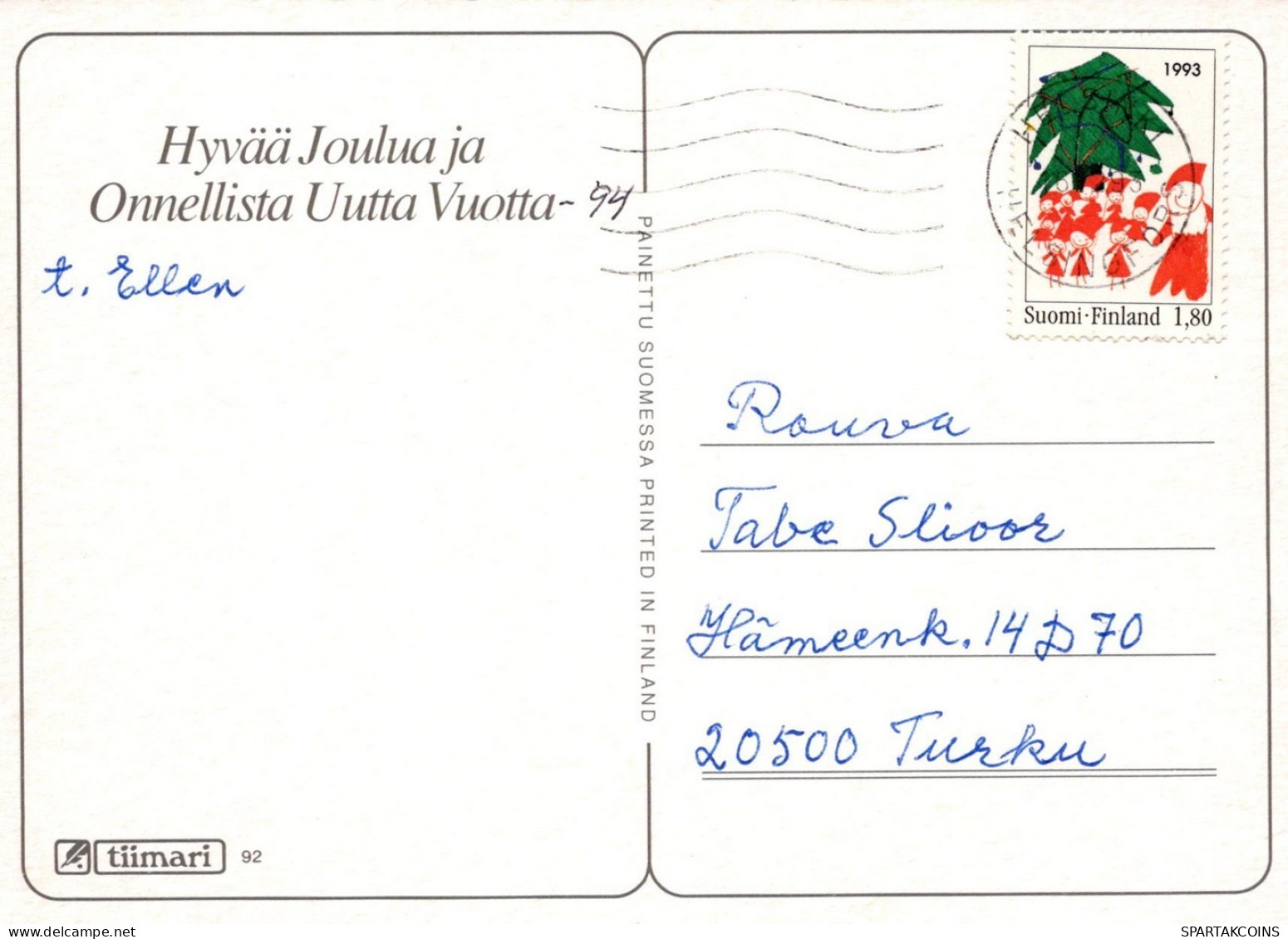 PÁJARO Animales Vintage Tarjeta Postal CPSM #PAM817.A - Uccelli