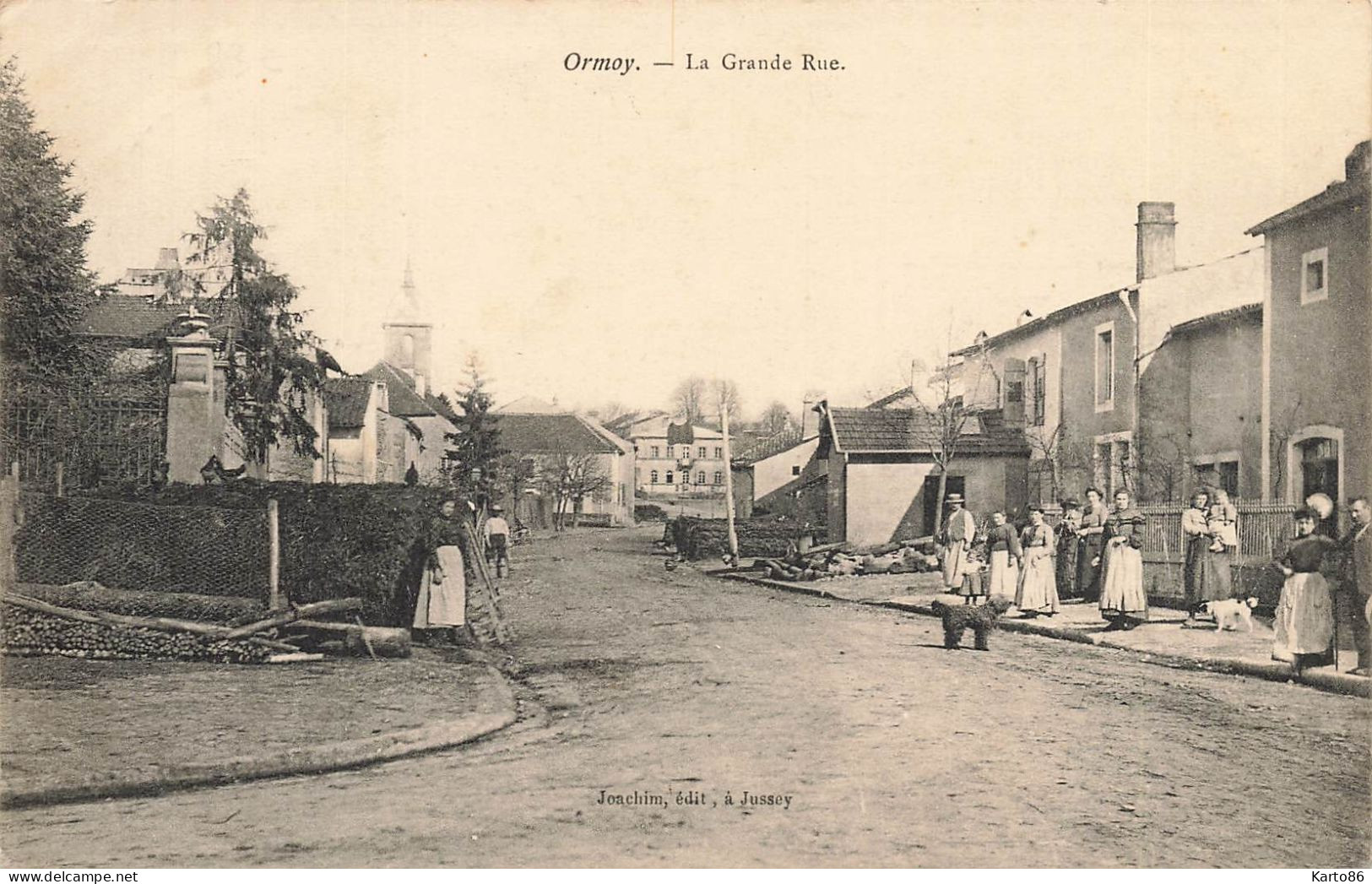 Ormoy * La Grande Rue Du Village * Villageois - Andere & Zonder Classificatie