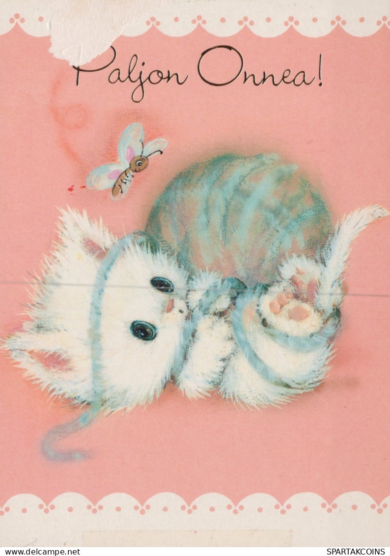 CAT KITTY Animals Vintage Postcard CPSM #PAM201.A - Chats