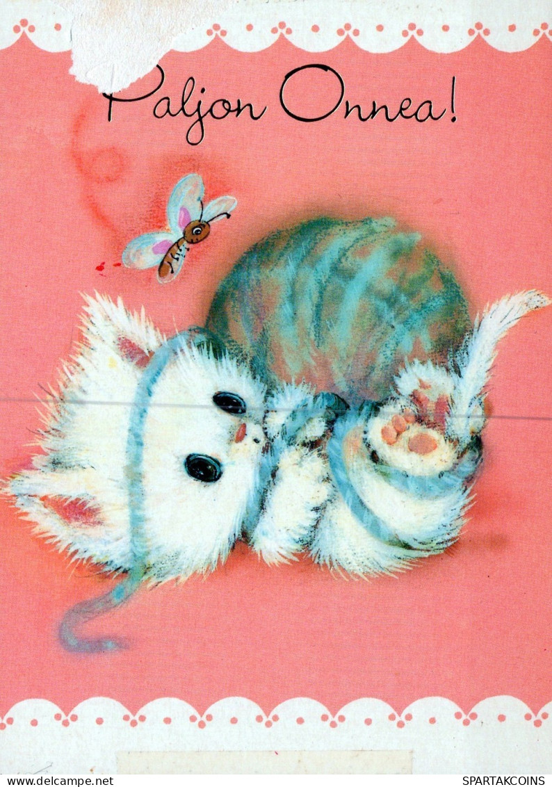 CAT KITTY Animals Vintage Postcard CPSM #PAM201.A - Chats