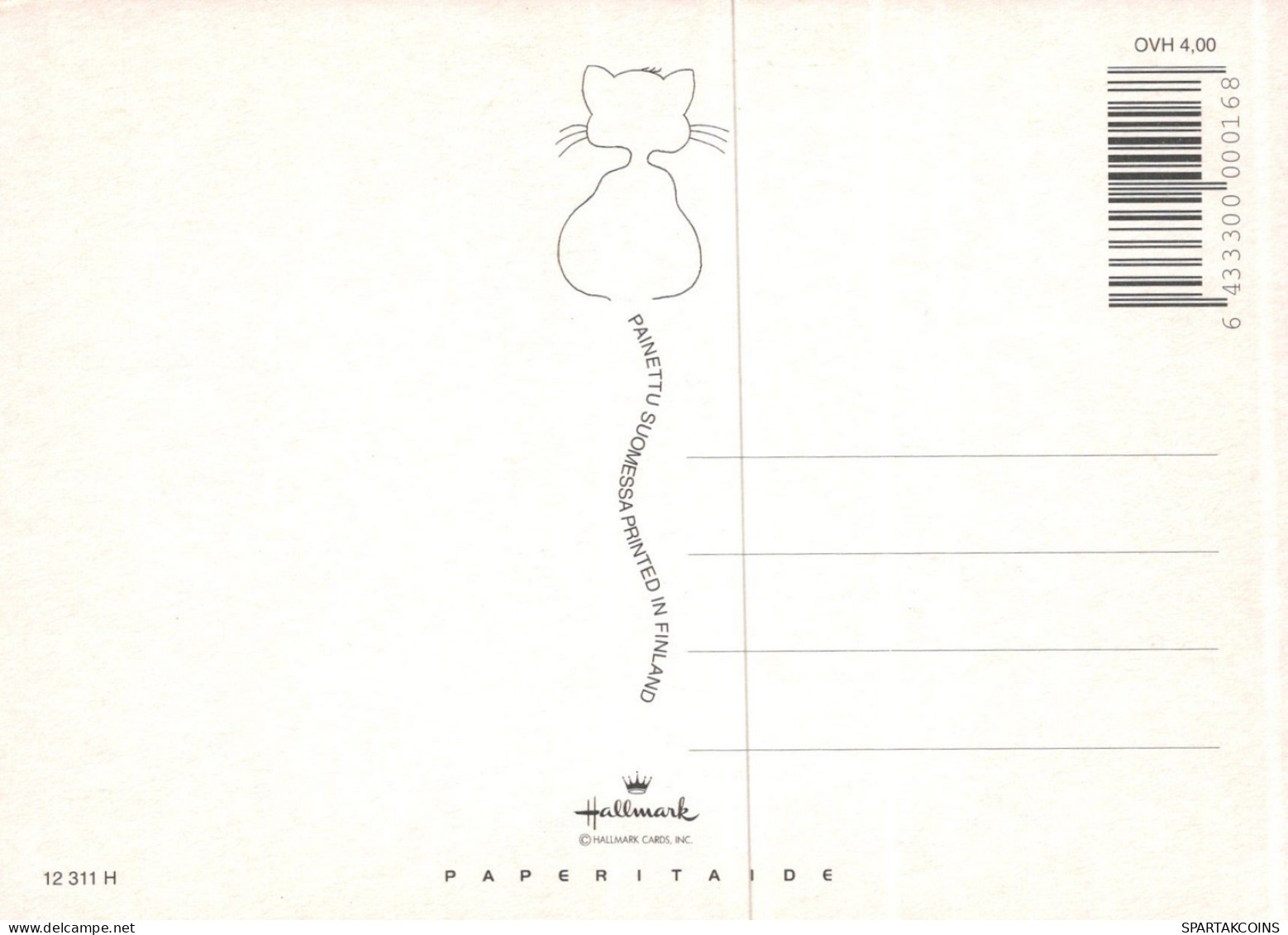 KATZE MIEZEKATZE Tier Vintage Ansichtskarte Postkarte CPSM Unposted #PAM140.A - Chats